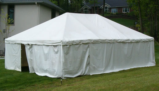 white tent side walls macomb party rentals